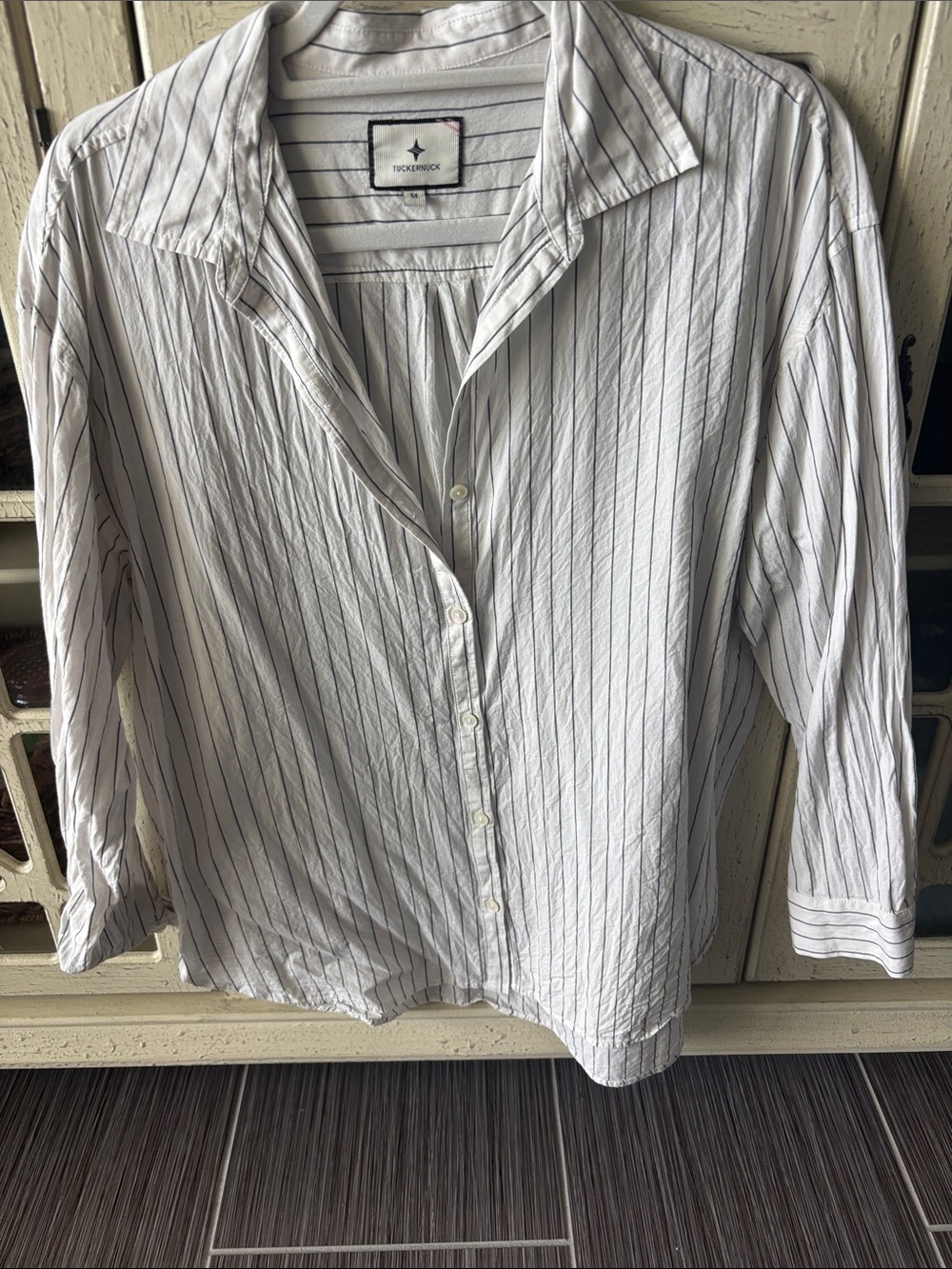 Tuckernuck White and Navy Button Down